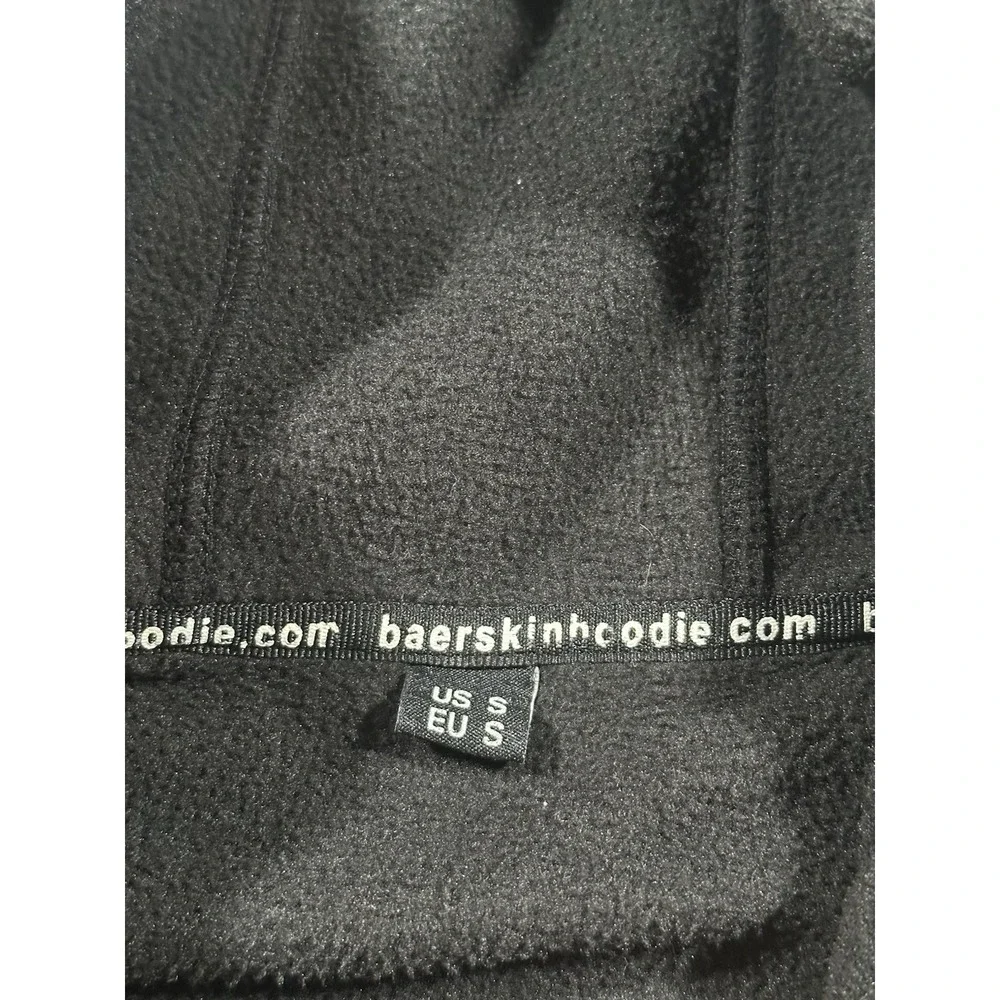 Baerskin Tactical Men's Small Black Fleece Full Zip Hooded Jacket